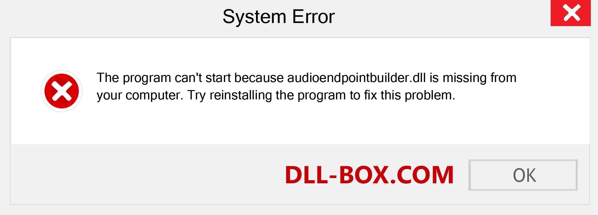  audioendpointbuilder.dll file is missing?. Download for Windows 7, 8, 10 - Fix  audioendpointbuilder dll Missing Error on Windows, photos, images